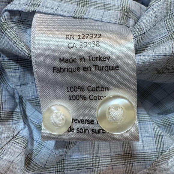 Remington 1816 Shirt Mens XL Plaid Button Down Long Sleeve Pocket Casual - Picture 9 of 10